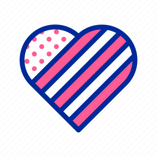 Heart, july, patriotism, united states icon - Download on Iconfinder
