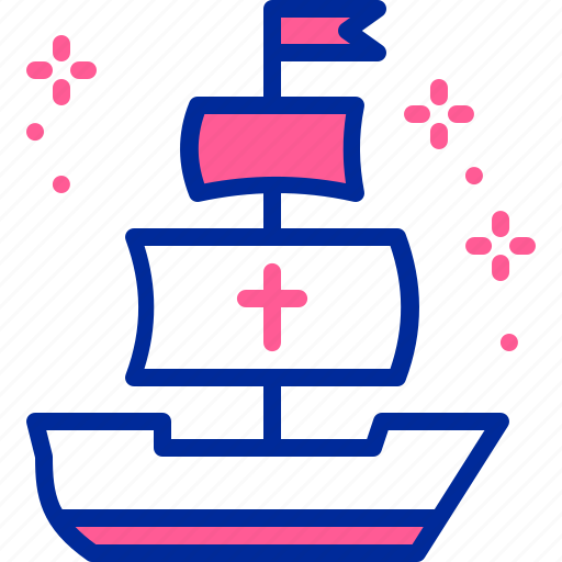 Columbus, day, sail, ship icon - Download on Iconfinder