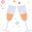 celebrate, champagne, drink, new year, hygge 