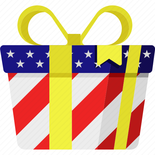 Gift, 4th july, labors day, election, united states, memorial, independence icon - Download on Iconfinder