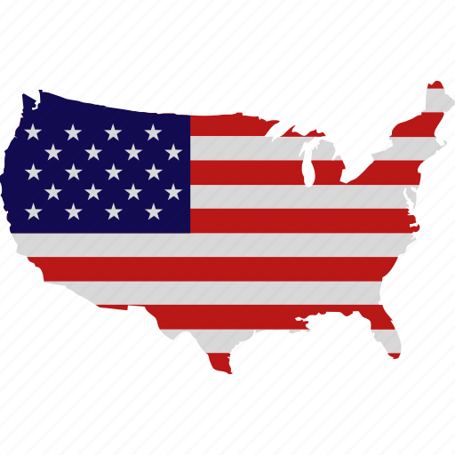 Map, usa, america, 4th july, united states, memorial, independence icon - Download on Iconfinder