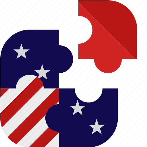 Puzzle, america, 4th july, labors day, election, united states, memorial icon - Download on Iconfinder