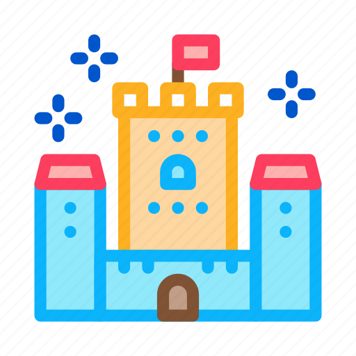 Amusement, car, castle, electrical, park, princess, train icon - Download on Iconfinder