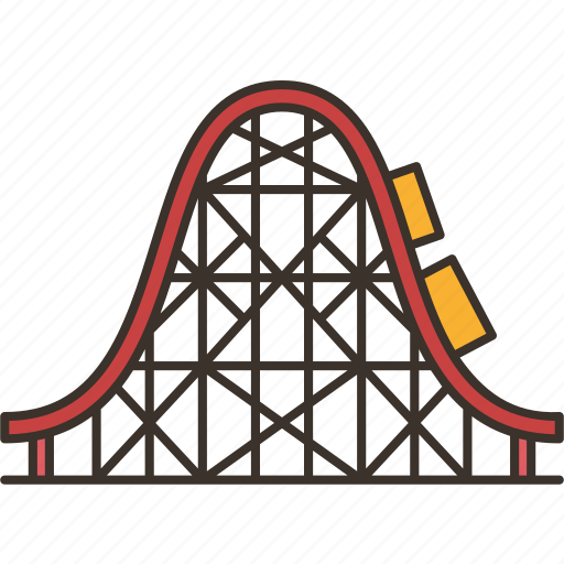 Big, dipper, ride, rollercoaster, park icon - Download on Iconfinder