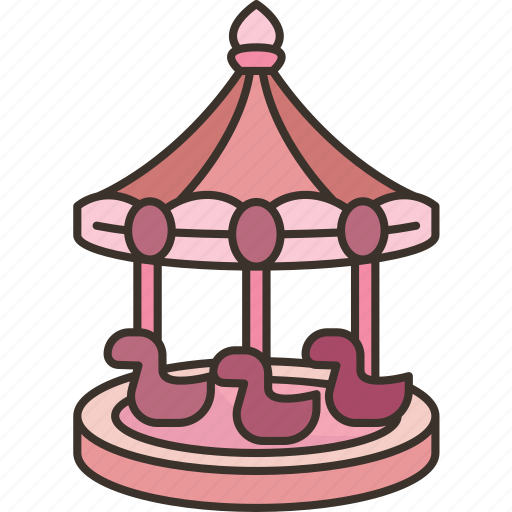 Carousel, round, merry, carnival, fair icon - Download on Iconfinder