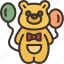 mascot, bear, costume, amusement, childhood 