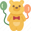 mascot, bear, costume, amusement, childhood