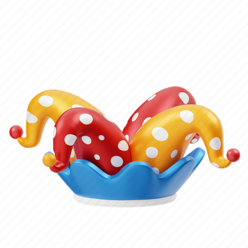 Clown, hat 3D illustration - Download on Iconfinder