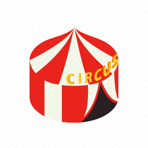 Carnival, circus, entertainment, flag, isometric, tent, vintage icon - Download on Iconfinder