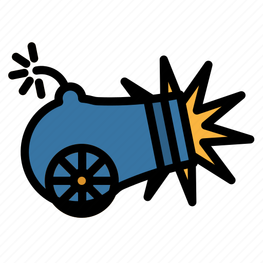 Artillery, cannon, fire, fuse, shoot icon - Download on Iconfinder