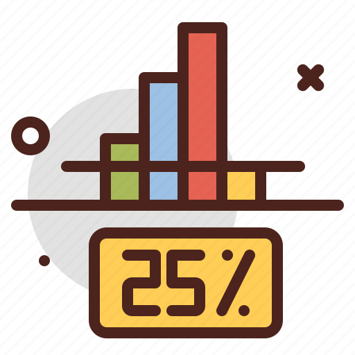 25percent, analyse, statistics, stats icon - Download on Iconfinder