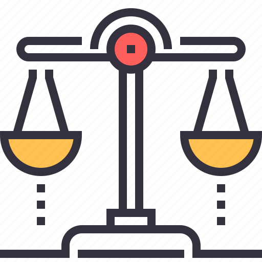 Balance, justice, law, management, measure, scales, weight icon - Download on Iconfinder