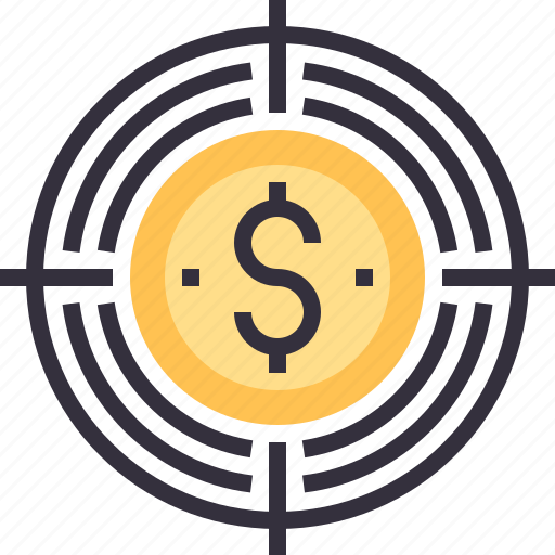 Capital, currency, dollar, goal, money, target, venture icon - Download on Iconfinder