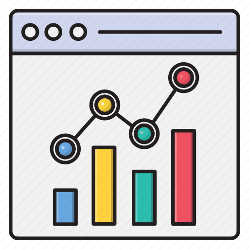 Analytic, browser, webpage, graph, chart icon - Download on Iconfinder