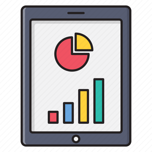 Report, chart, tablet, mobile, graph icon - Download on Iconfinder