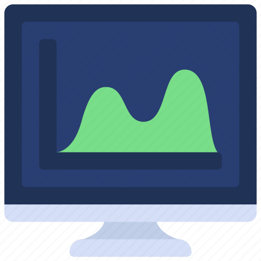 Computer, wave, chart, analytical, data, computing, charts icon - Download on Iconfinder