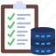 database, checklist, analytical, data, clipboard 