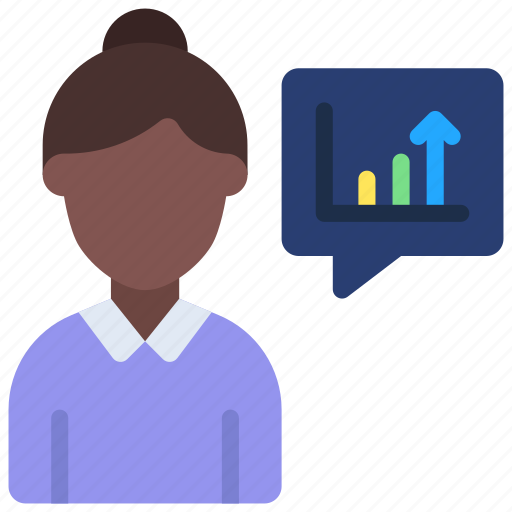 Female, analyst, analytical, data, woman icon - Download on Iconfinder