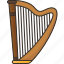 harp, musical, instrument, orchestra, cultural 