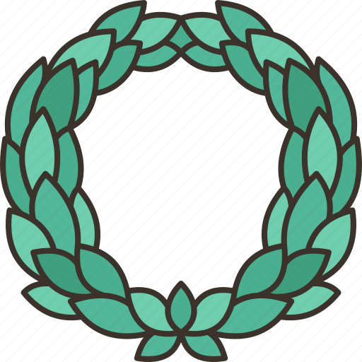 Laurel, wreath, ceremonial, heraldry, honor icon - Download on Iconfinder