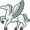 pegasus, horse, mythical, greek, fantasy