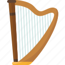 harp, musical, instrument, orchestra, cultural