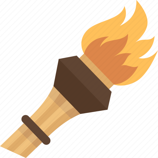 Torch, flame, greek, ceremony, triumph icon - Download on Iconfinder