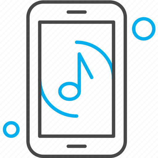 Mobile, music, application icon - Download on Iconfinder