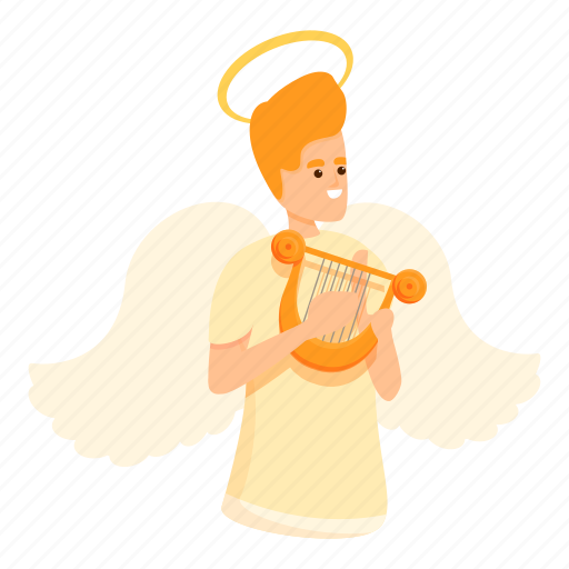 Angel, harp, religion, halo icon - Download on Iconfinder