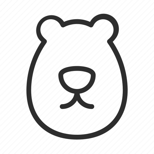 Animal, bear, cute, head icon - Download on Iconfinder