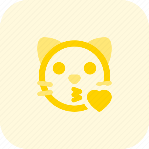 Cat, kissing, love, emoticons, animal icon - Download on Iconfinder