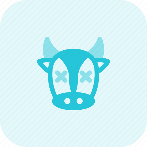 Cow, death, emoticons, animal icon - Download on Iconfinder