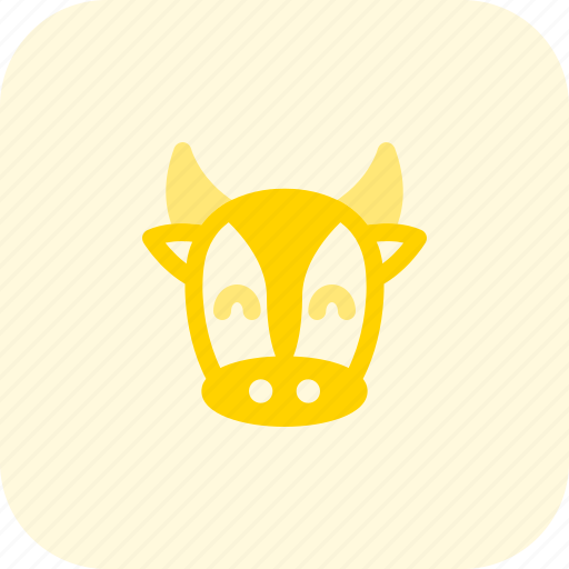 Cow, smiling, emoticons, animal icon - Download on Iconfinder