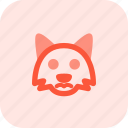fox, frowning, emoticons, animal