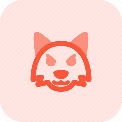 Fox, pouting, emoticons, animal icon - Download on Iconfinder