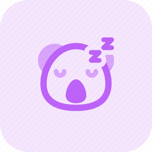 Koala, sleeping, emoticons, animal icon - Download on Iconfinder