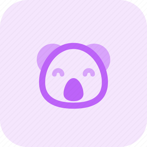 Koala, smiling, emoticons, animal icon - Download on Iconfinder