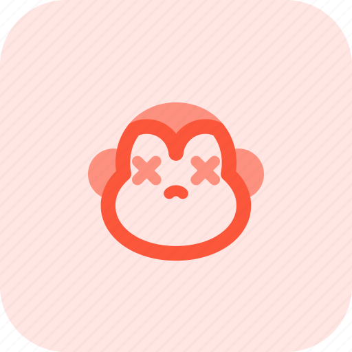 Monkey, death, emoticons, animal icon - Download on Iconfinder