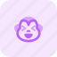 monkey, grinning, squinting, emoticons, animal 