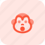 monkey, shock, emoticons, animal 