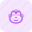 monkey, smiling, eyes, emoticons, animal 