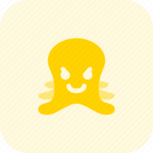Octopus, pouting, emoticons, animal icon - Download on Iconfinder