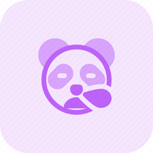 Panda, snoring, emoticons, animal icon - Download on Iconfinder