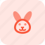 rabbit, emoticons, animal 