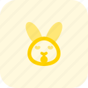 rabbit, sleepy, emoticons, animal