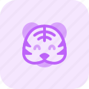 tiger, smiling, emoticons, animal