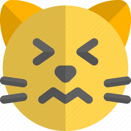 Cat, confounded, emoticons, animal icon - Download on Iconfinder