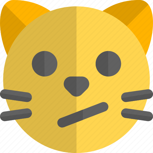 Cat, confused, emoticons, animal icon - Download on Iconfinder