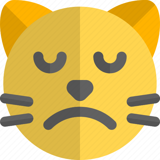 Cat, sad, face, emoticons, animal icon - Download on Iconfinder