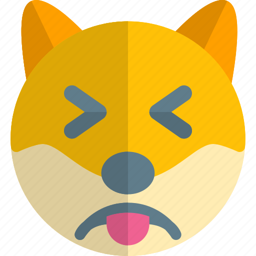 Dog, grinning, squinting, emoticons, animal icon - Download on Iconfinder